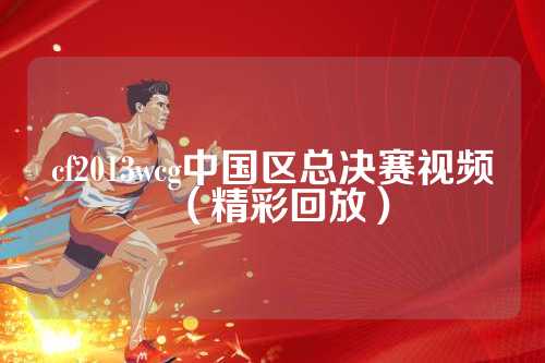 cf2013wcg中国区总决赛视频（精彩回放）